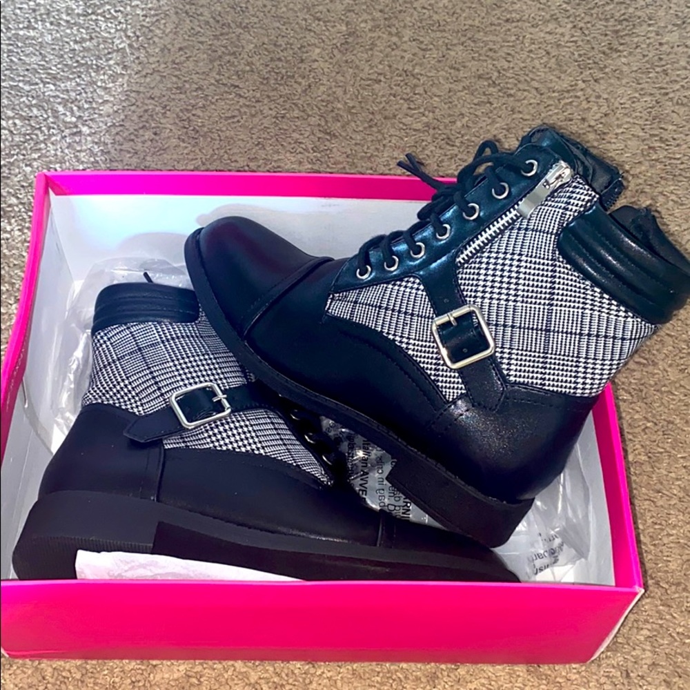Plaid Boots